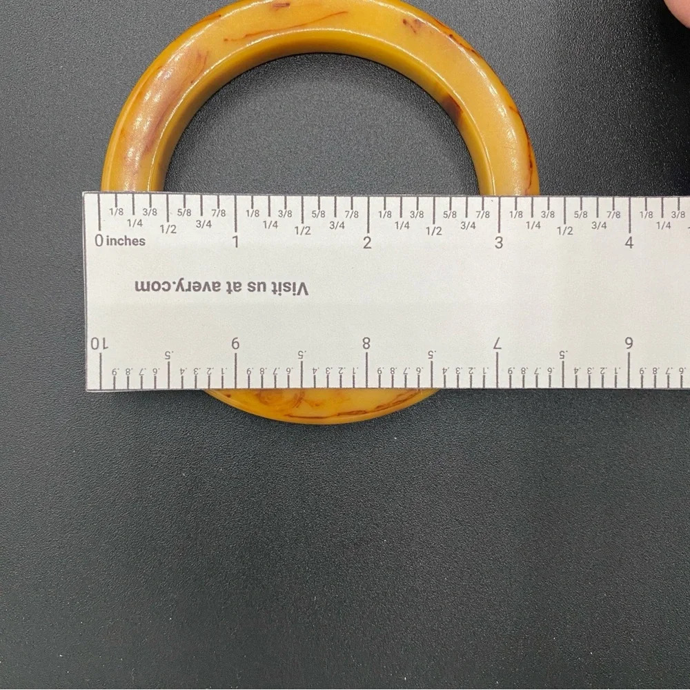 Bakelite Bangle Butterscotch Caramel - Picture 5 of 11